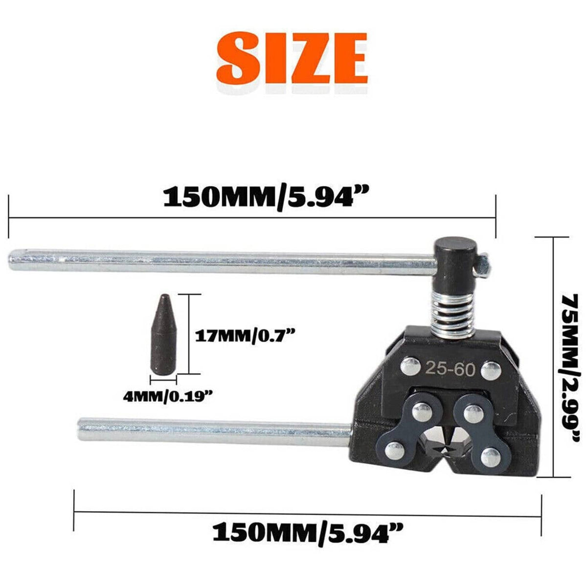 Solidspare Roller Chain Tools Kit 25-60 Chain Detacher Breaker Cutter Tool For Bike / ATV