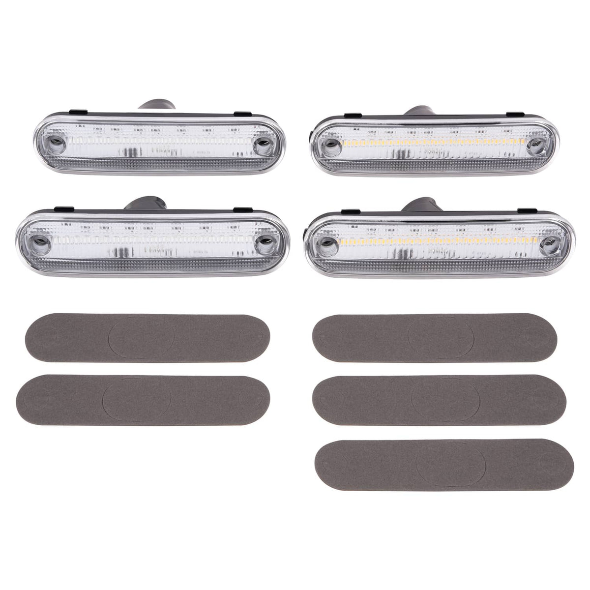 Solid Spare LED Front Rear Side Marker Lights Clear For Mazda Miata 1990-1997 MX-5 1999-2005