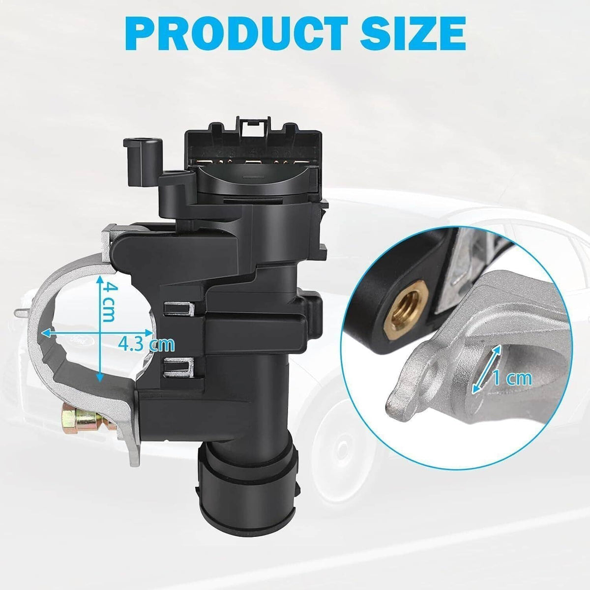 Solidspare Black Ignition Switch Column Lock Housing For 2008-2012 Ford Escape 9L8Z-3511-A