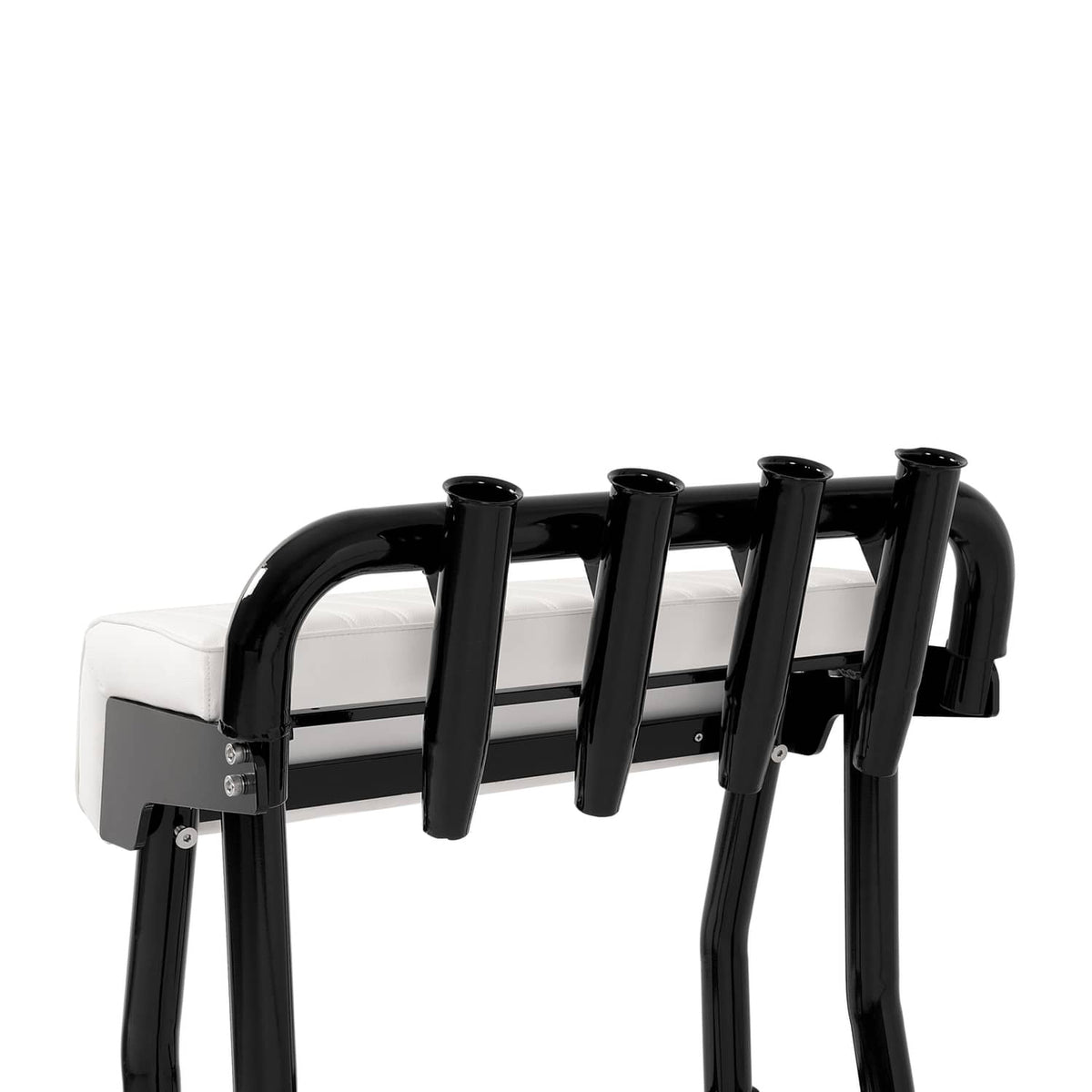Solidspare 29" Leaning Post Seat W/ 4 Rod Holders Aluminium Boat Seat For Centre Console