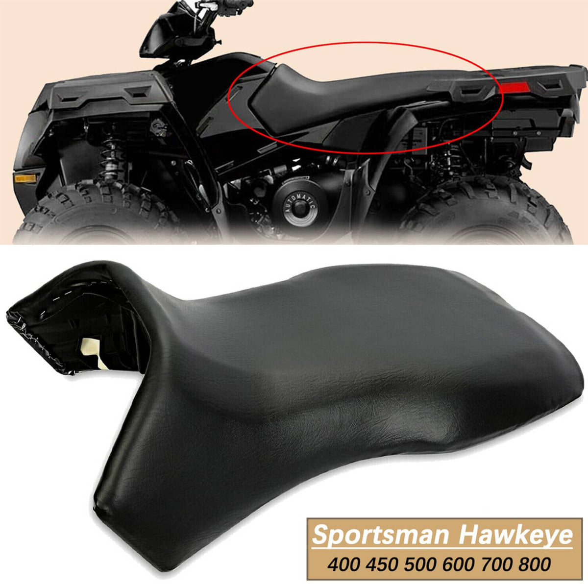 Solidspare Complete Seat Cover Smooth for Polaris Sportsman 300 400 450 500 600 700 800 MV