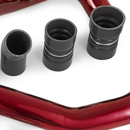 Solidspare Red Turbo Intercooler Pipe Boot Kit CAC Tubes for 2003-07 Ford 6.0L Powerstroke