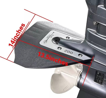 Solid Spare Sport 200 Black Hydrofoil For 8 to 40HP Stabilizer Outboard Lower Unit Boat