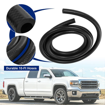 Solidspare Universal Remote Oil Filter Kit Single Filter 3/4-16 in Thread Adapter 10ft Hose