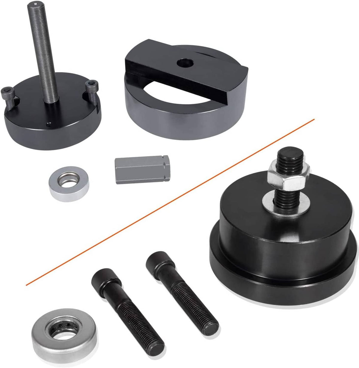 Solid Spare Crankshaft Front & Rear Seal Installer Tool for Ford 4.5L,6.0L,6.4L Powerstroke