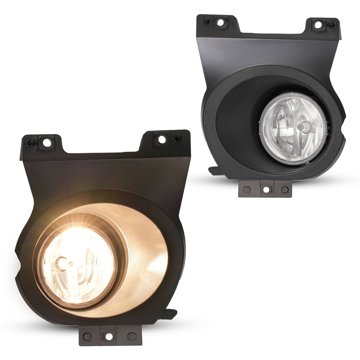 Solid Spare Pair Front Bumper Driving Lamps Fog Lights w/Bezel For Ford F150 F-150 2009-2010