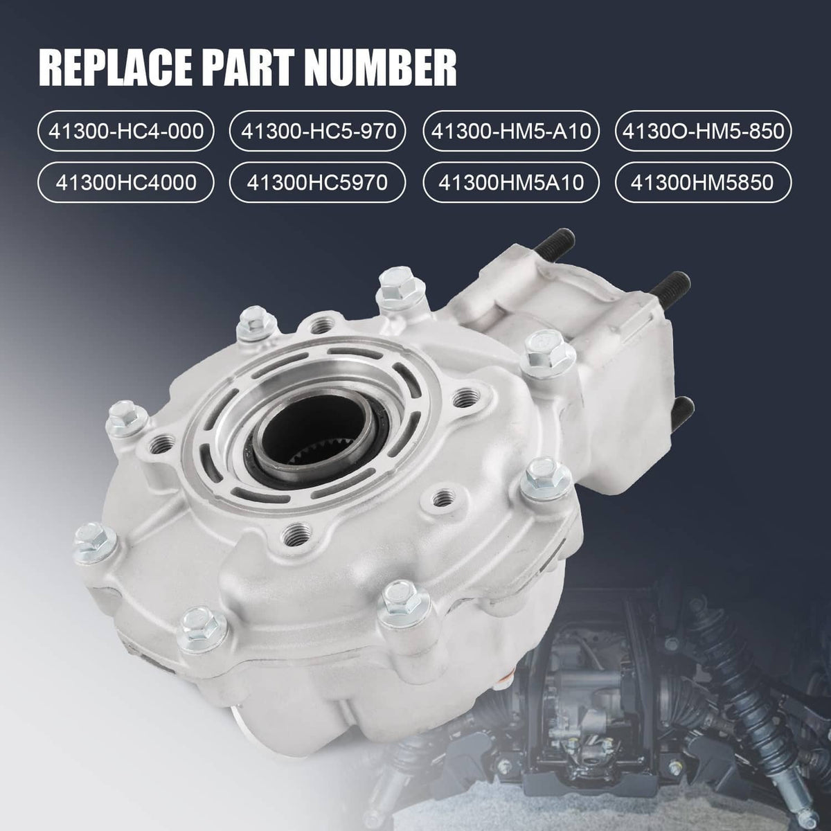 Solidspare 41300-HM5-A10 Rear Differential For 1988-2000 Honda TRX300 Fourtrax 2X4 & 4X4