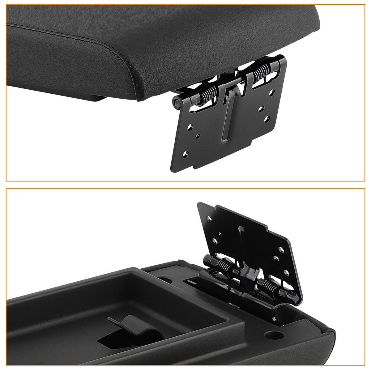 Solidspare New Black Armrest Center Console Lid Cover FA8Z-7406024-AB For 2013-19 Ford Flex