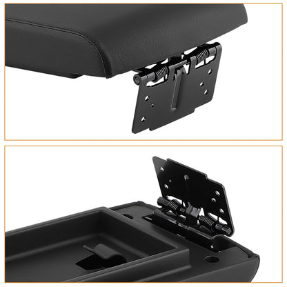 Solidspare New Black Armrest Center Console Lid Cover FA8Z-7406024-AB For 2013-19 Ford Flex