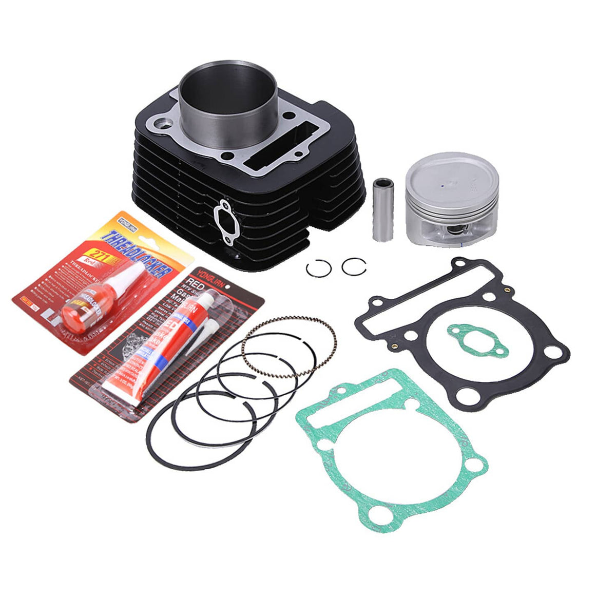 Solidspare Top End Cylinder Piston Gasket Kit for Yamaha Big Bear 400 YFM400F 4x4 2000-2006