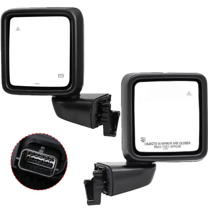 Solidspare New Rear Mirror w/Blind Spot Left+Right Side For 2018-25 Jeep Wrangler Gladiator