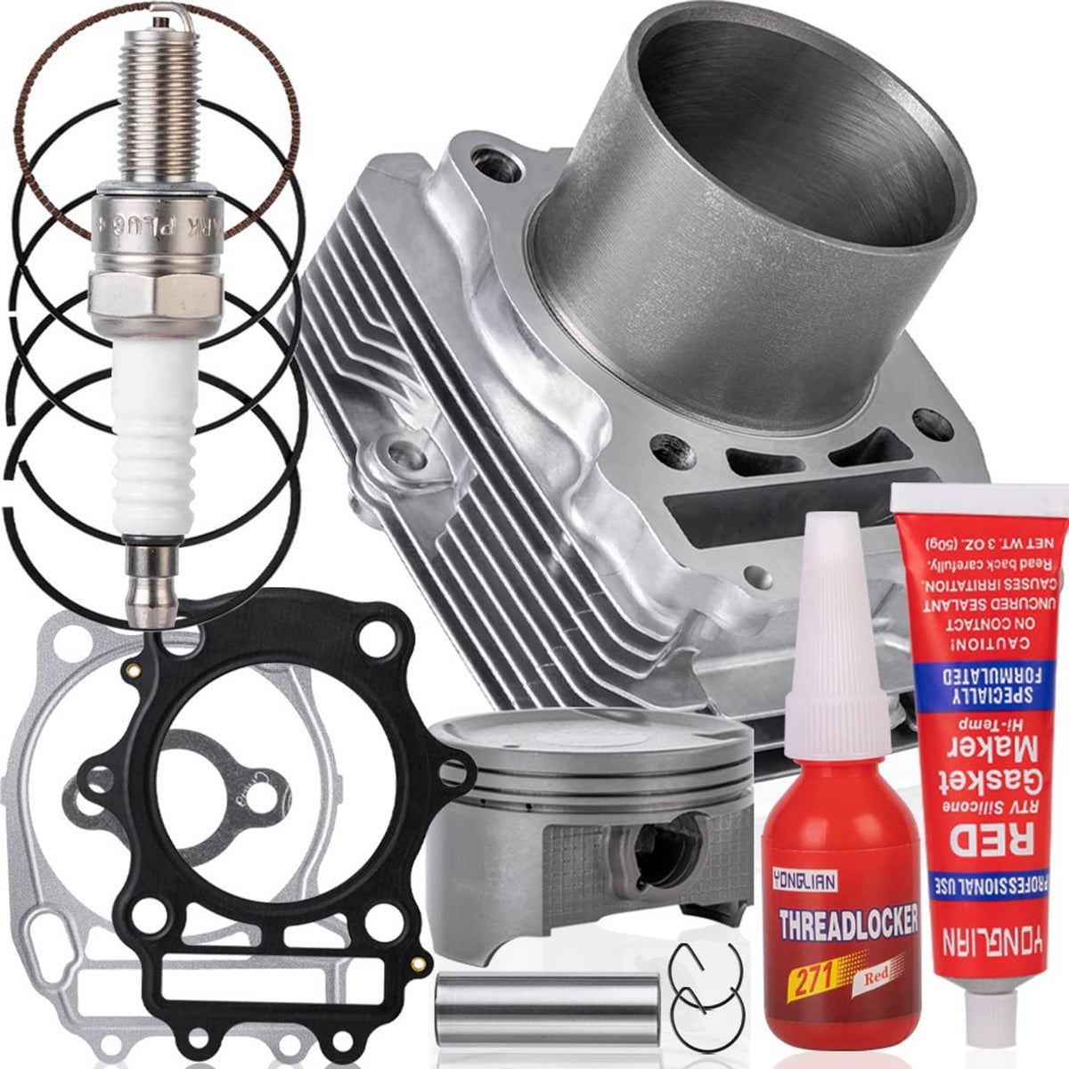 Solidspare Cylinder Piston Gasket Repair Kit for Suzuki Eiger 400 King Quad 11210-27H00-0F0
