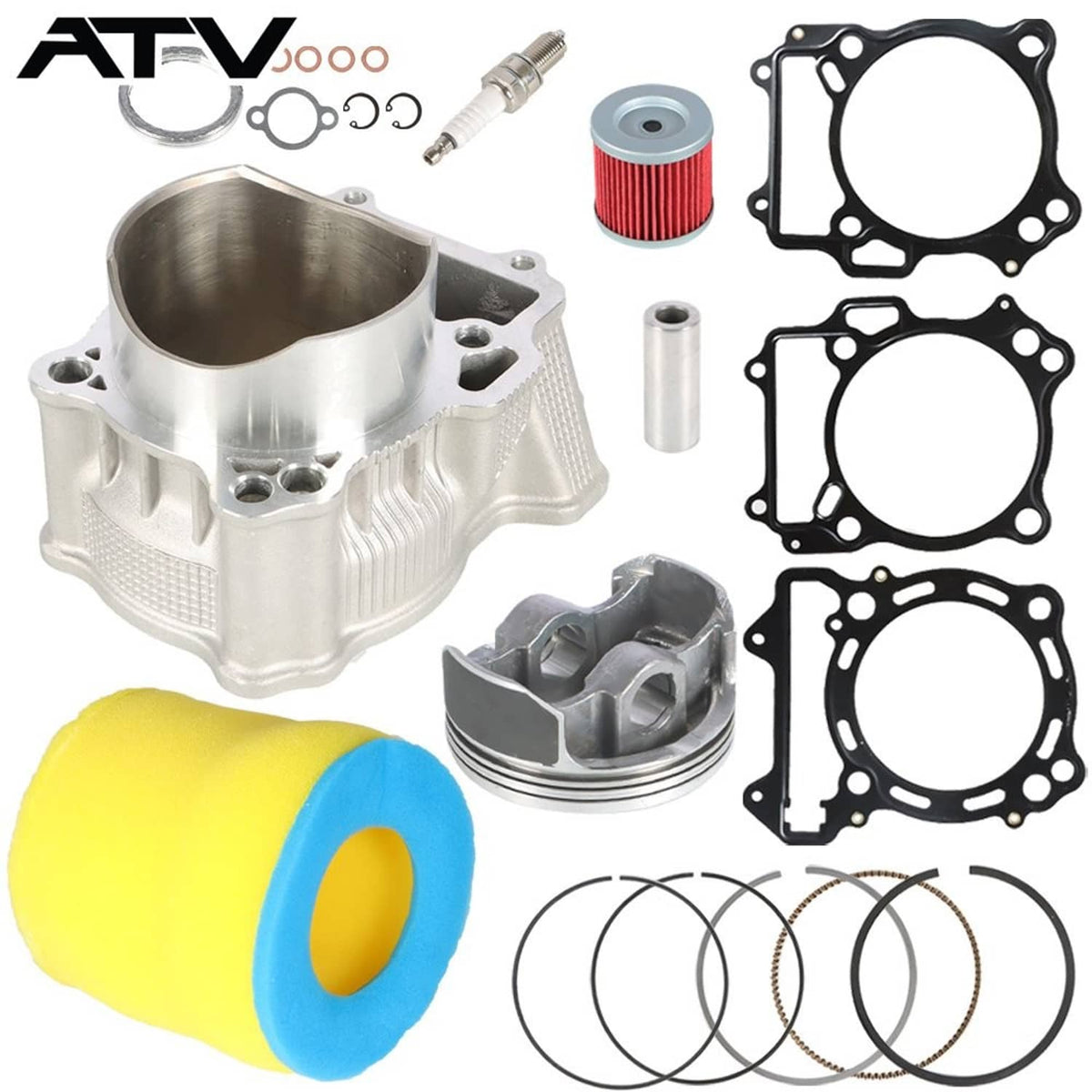 Solidspare For Suzuki DR-Z400 2000-2015 Cylinder Piston Motor Engine Rebuild Kit