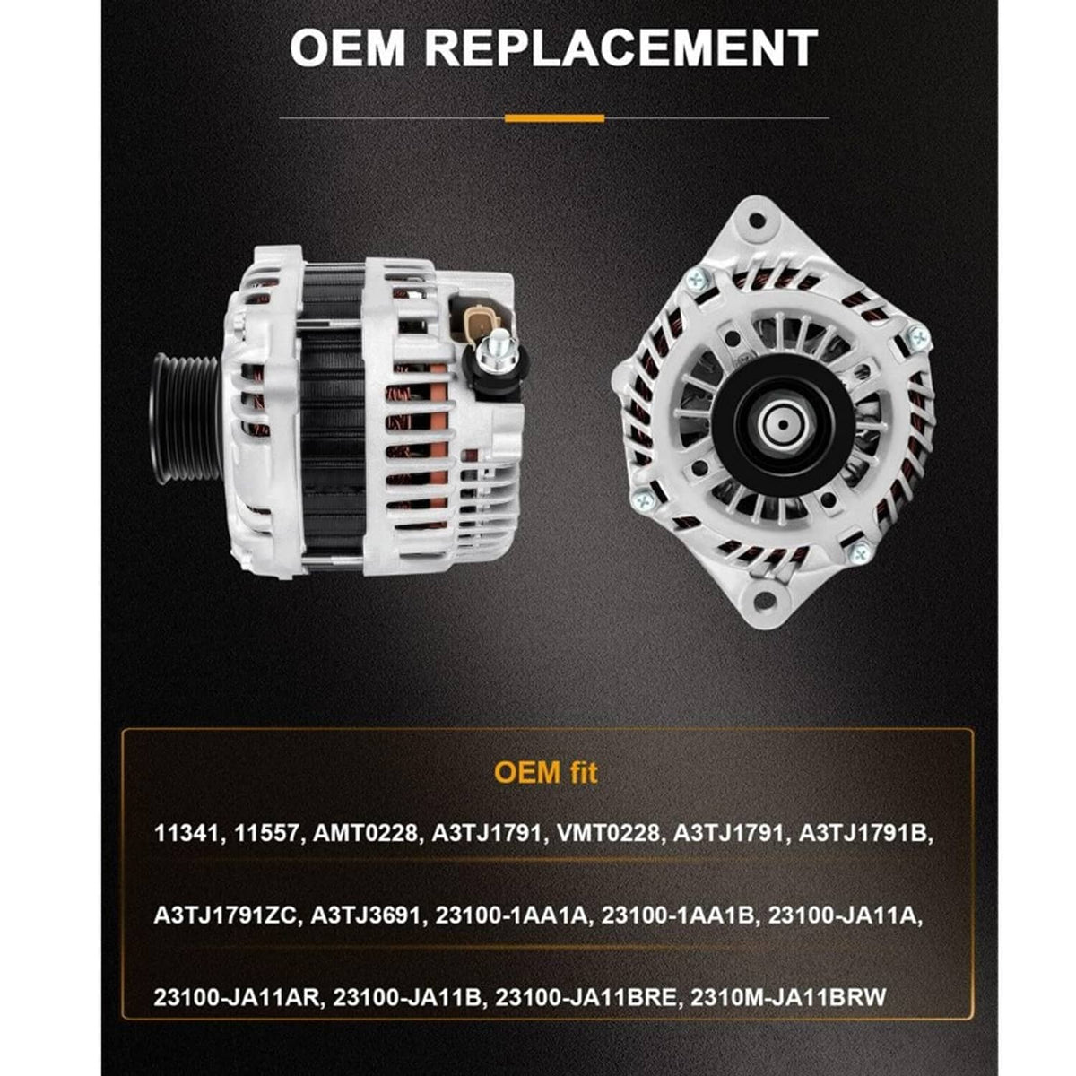 Solidspare Alternator for 2009-14 Nissan Maxima Murano 07-15 Altima 11-15 Quest 3.5L 11557