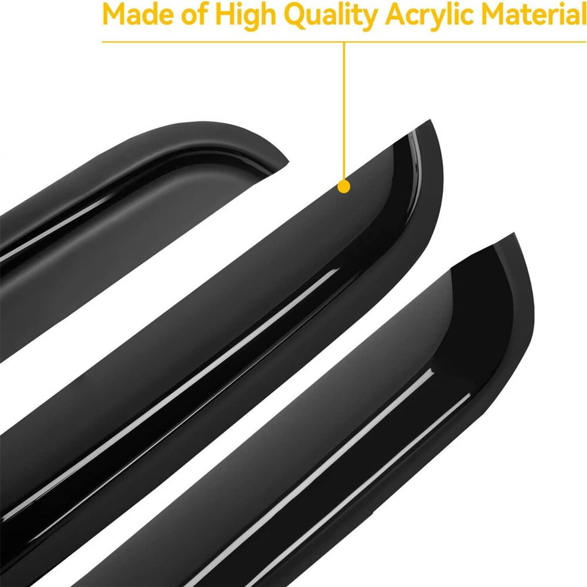 Solidspare Window Visors Rain Sun Guard for 99-06 Chevy Silverado GMC Sierra Extended Cab