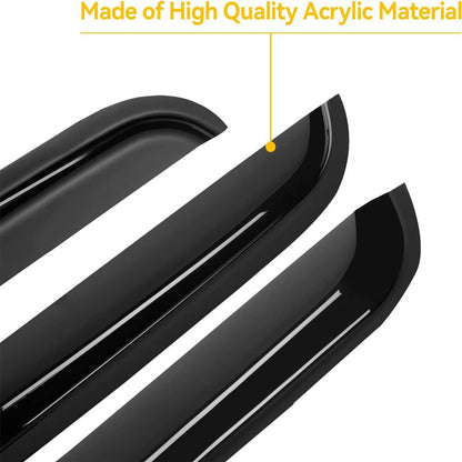 Solidspare Window Visors Rain Sun Guard for 99-06 Chevy Silverado GMC Sierra Extended Cab