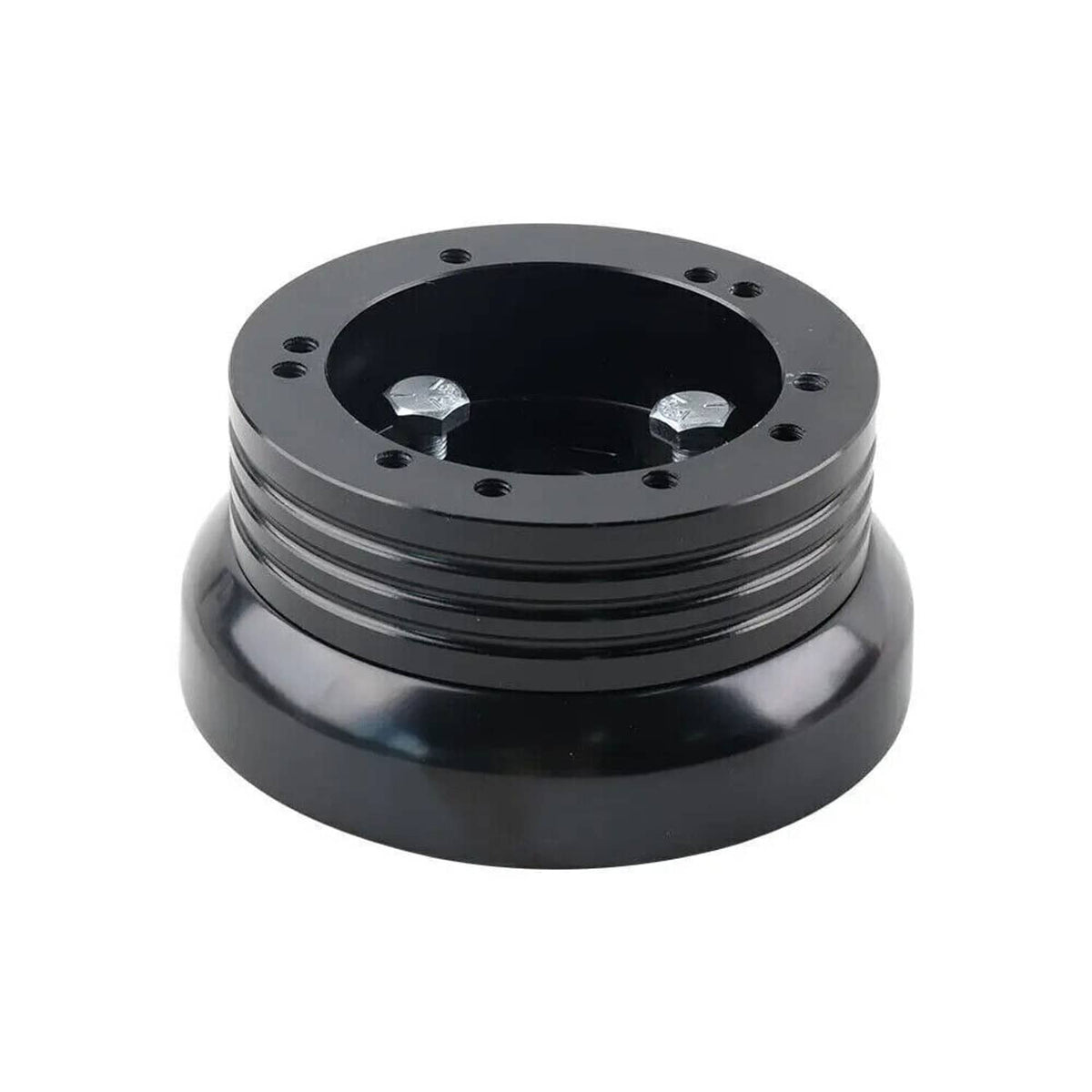 Solidspare For GM Chevy 5 & 6 Hole Steering Wheel Hub Adapter Flaming River Ididit BlacK