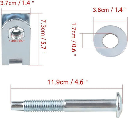 Solidspare 6 Bolts Truck Bed Mounting Hardware Kits 924-313 For 1997-2014 Ford F150 F250