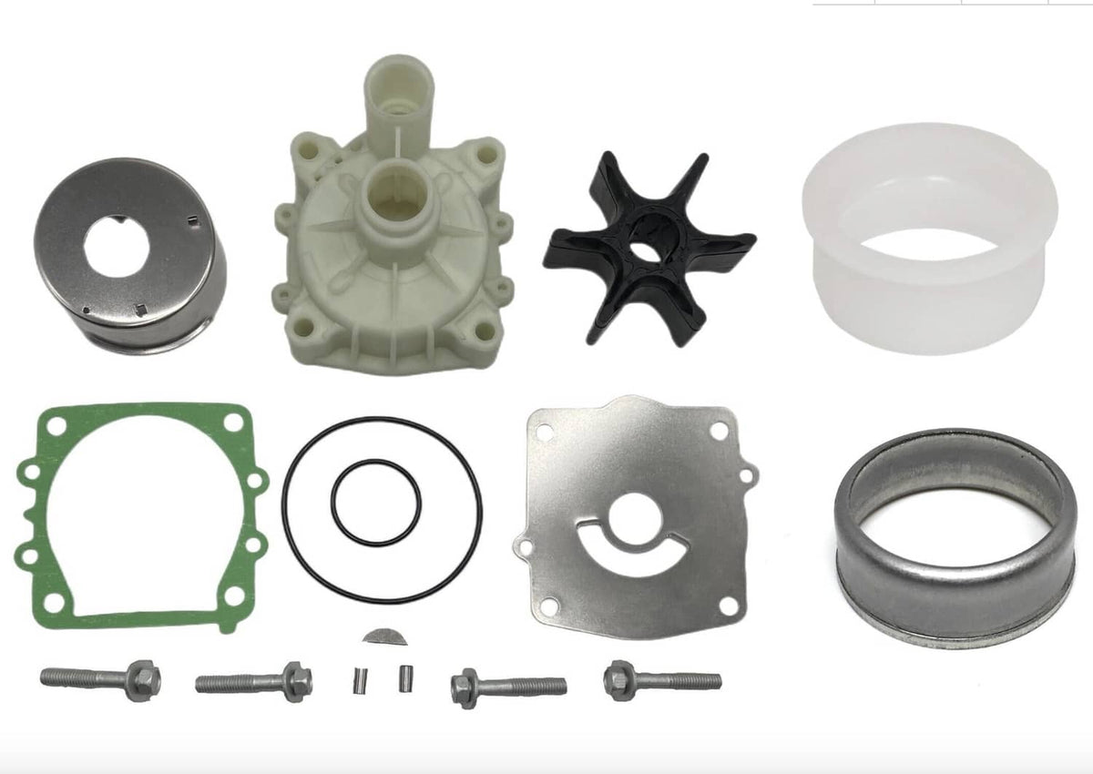 Solid Spare Water Pump Impeller Repair Kit w/Spacer Collar for Yamaha 150 - 225 HP Outboard
