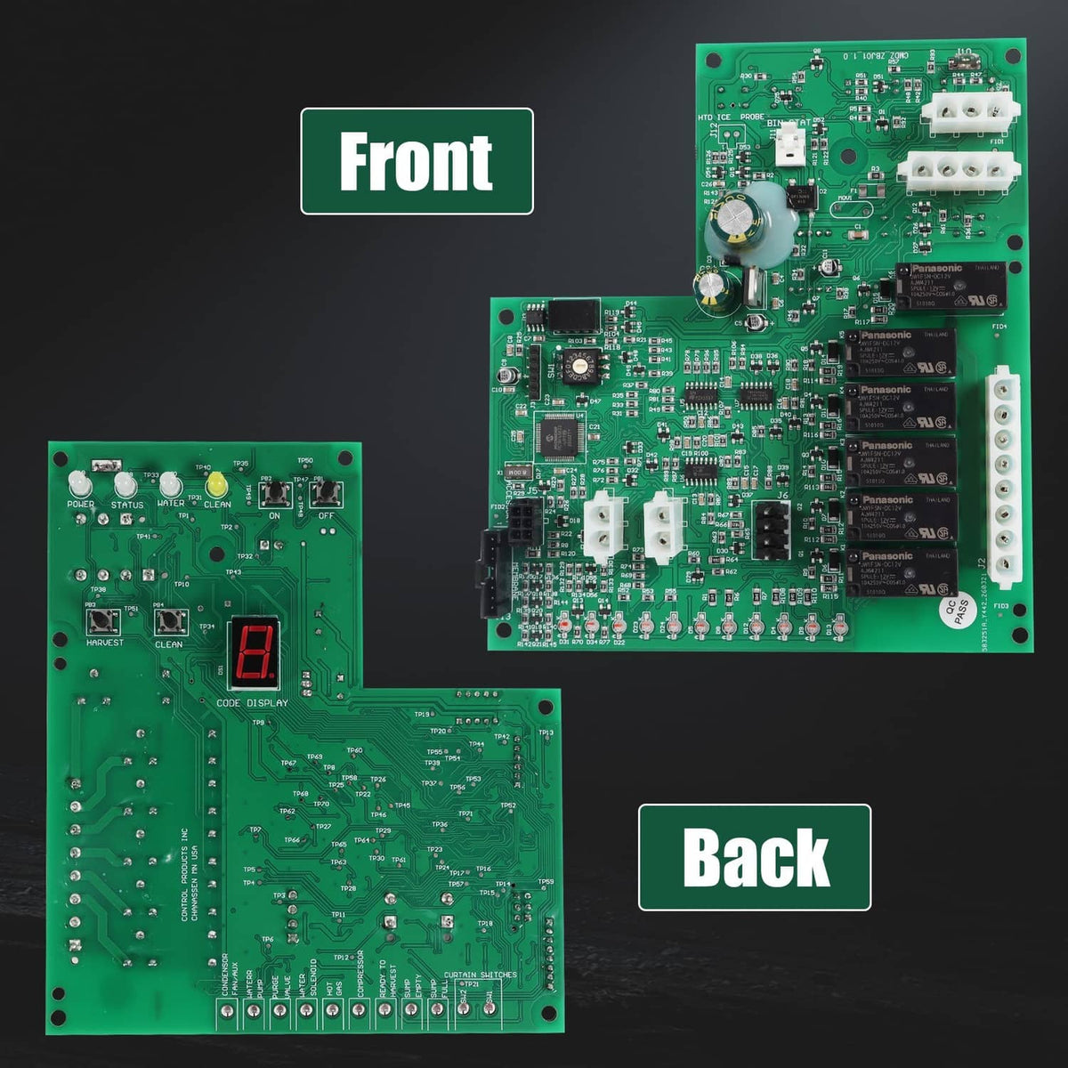 Solidspare 11-0621-21 Control Board Assembly Cuber For Scotsman-Ice 11-0621-21, 11-0550-28