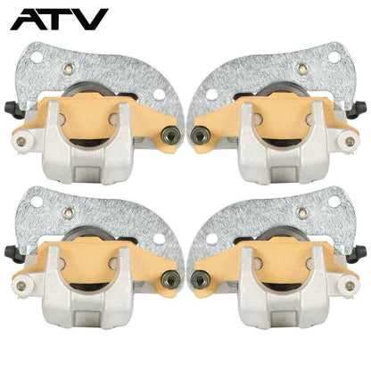 Solidspare Front & Rear Brake Calipers w/Pads for 2007-2020 Yamaha YFM700F/P Grizzly 700