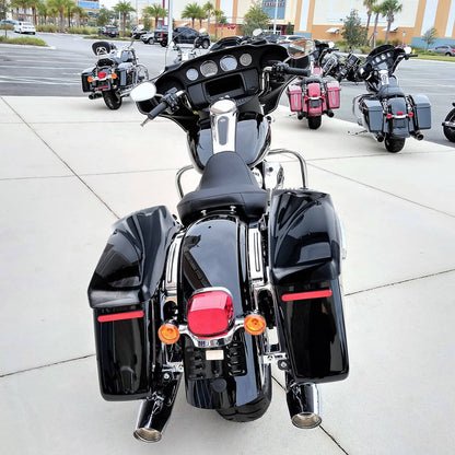 Solidspare For Harley Touring Models 2014-2025 Black 8" Speaker Lids with Tweeter Port US
