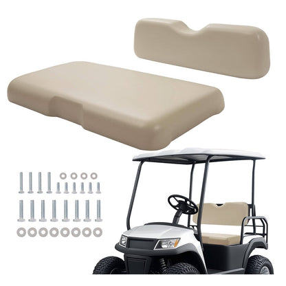 Solidspare For EZGO RXV 2008-Up Models Stone Golf Cart Front Seat Cushion Bottom Backrest