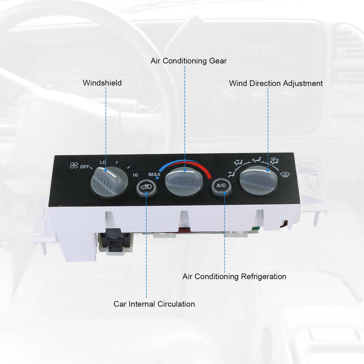 Solidspare A/C Heater Climate Control Switch Fits Chevy GMC C1500-C3500 K1500-K3500 Truck