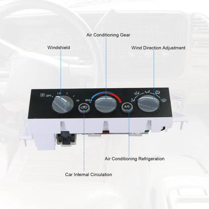 Solidspare A/C Heater Climate Control Switch Fits Chevy GMC C1500-C3500 K1500-K3500 Truck