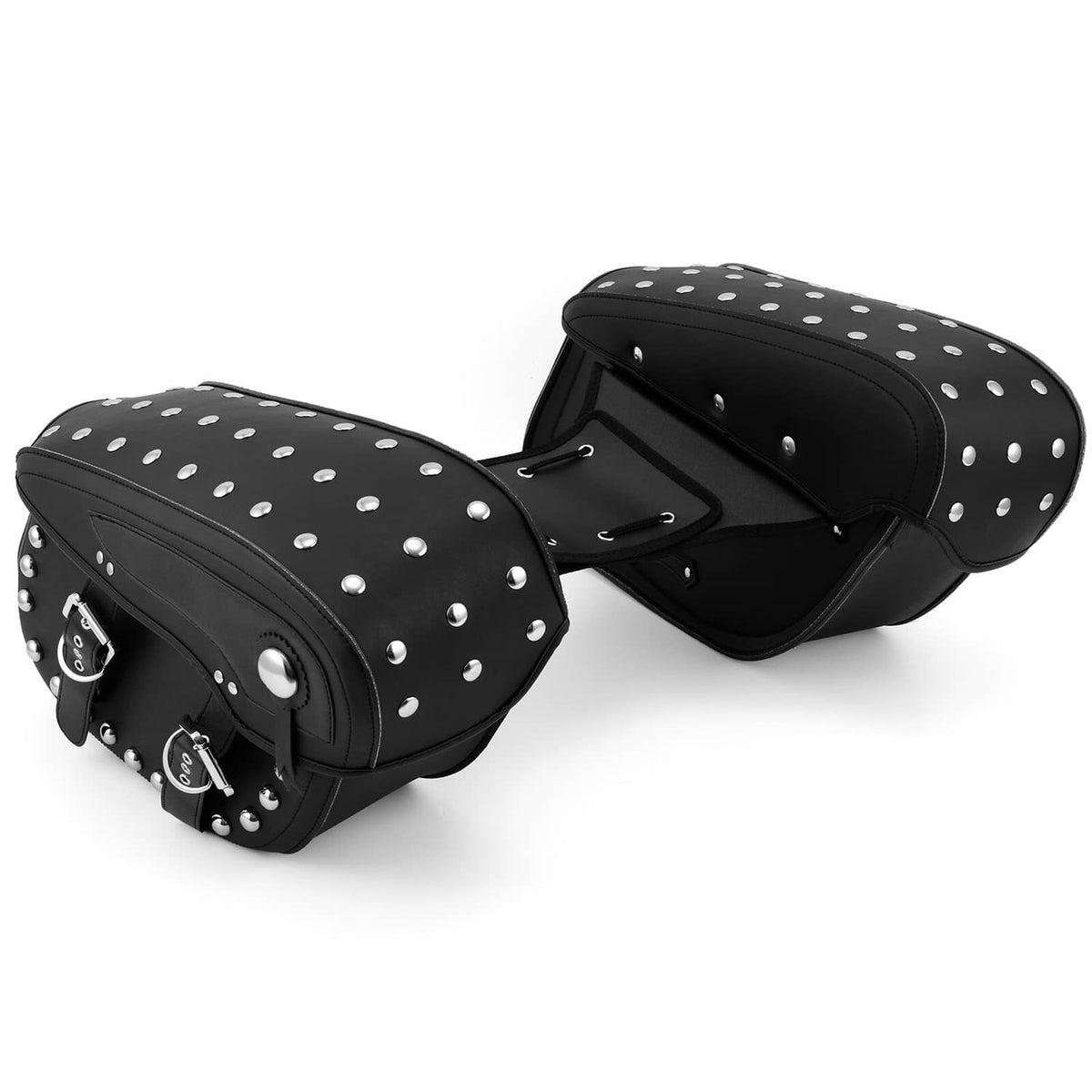 Solidspare Pair Motorcycle Saddle Bags Side Luggage For Harley Electra Glide Sportster XL