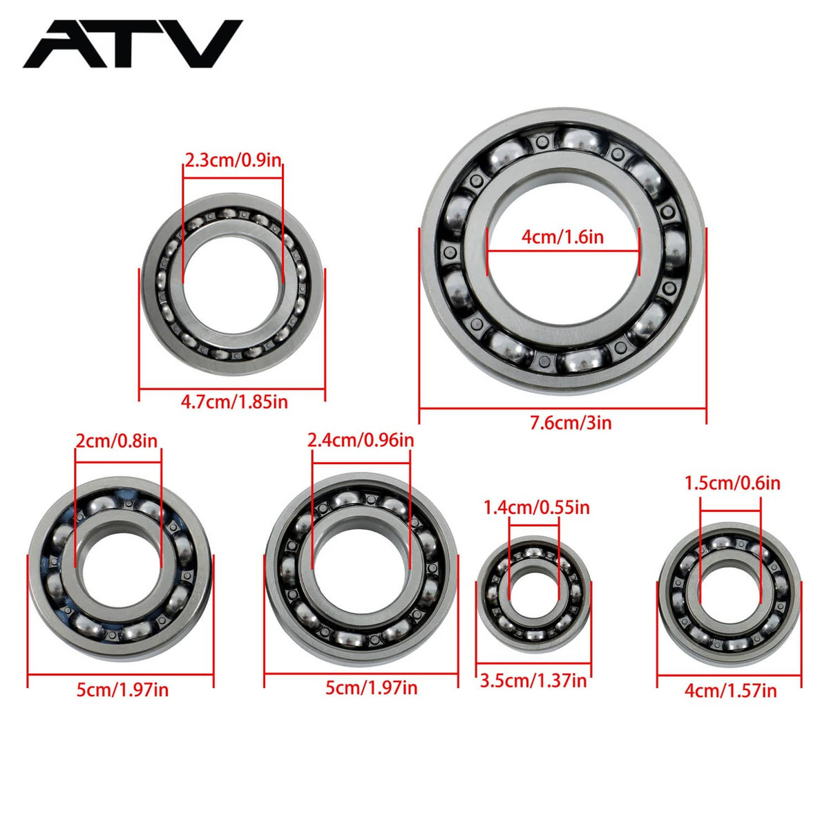 Solidspare 808867 For Honda TRX 350 TM Complete Gasket Kit Overhaul Pad+Bearing 2000-2006
