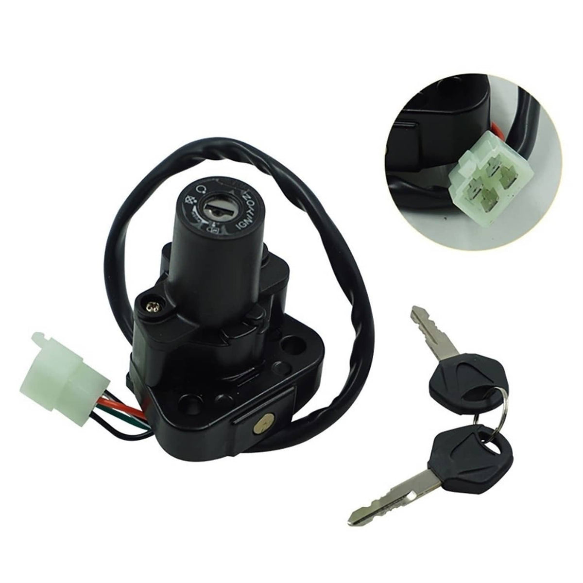 Solidspare Ignition Switch Gas Cap Seat Lock Key for Yamaha YZF1000 YZF600R XJR600 XJR400