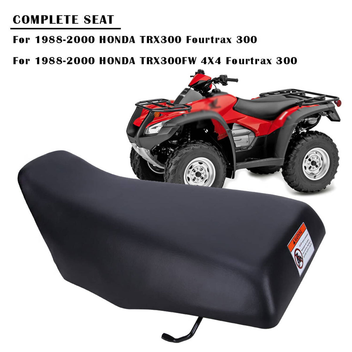 Solidspare Complete Seat For 1988-00 Honda FourTrax 300 TRX300 TRX300FW 2x4 4X4 Seat Assy