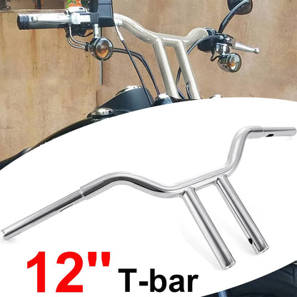 Solidspare 12'' inch MX-T Bars Handlebar Fits For Harley Sportster Softail Dyna Wide Glide