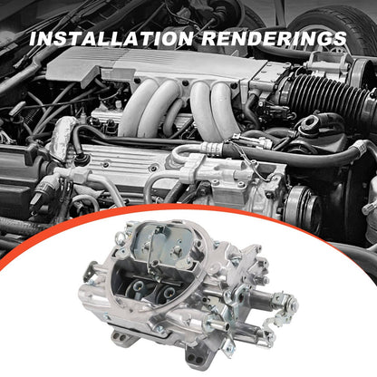 Solidspare Replace 1405 Performer 600 CFM Square Bore 4 Barrel Carburetor W/ Manual Choke
