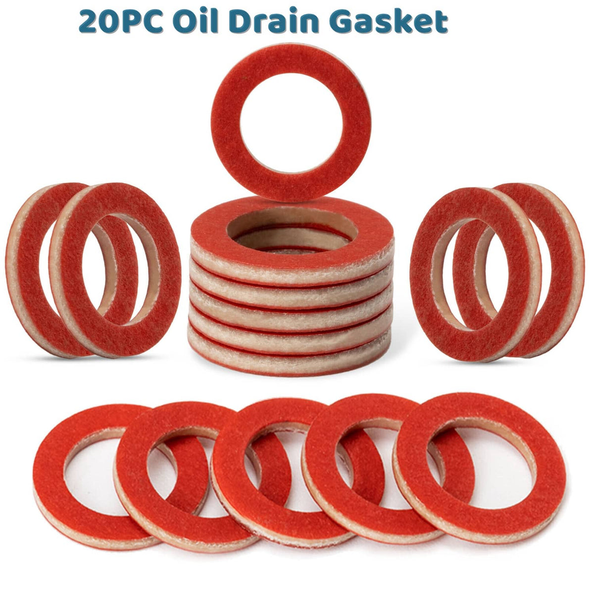 Solid Spare 20Pcs For Yamaha 4 Stroke Outboard Lower Unit Oil Drain Gaskets # 90430-08020-00