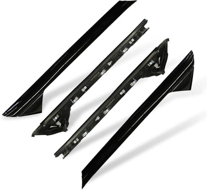 Solidspare Set For 2011-2019 Ford Explorer Left Right Side Windshield A-Pillar Molding Trim