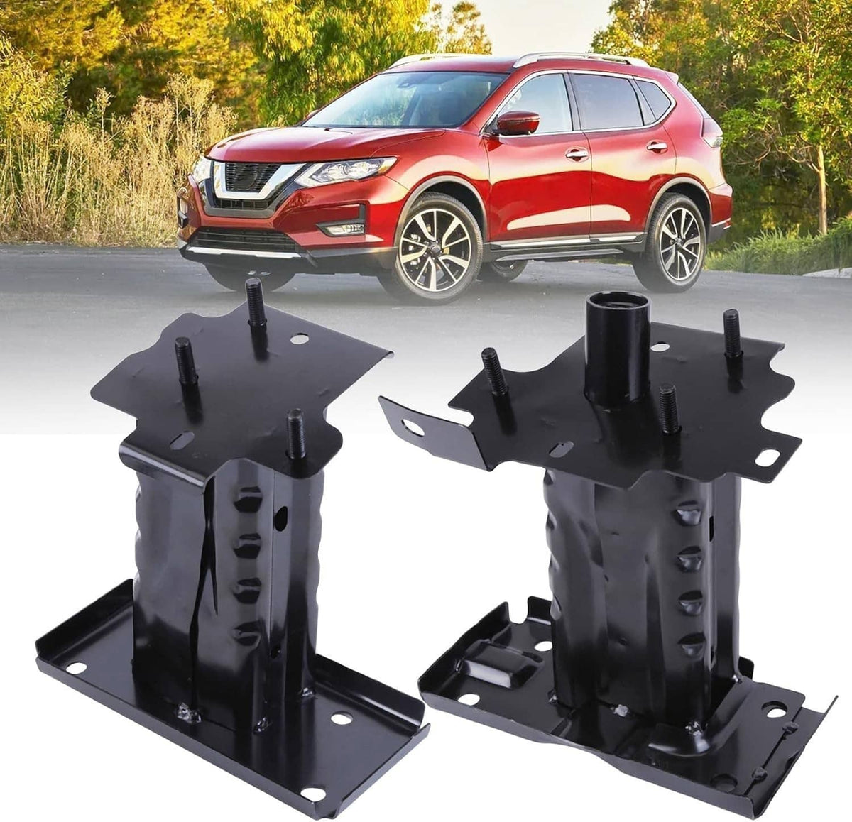 Solidspare Front Bumper Cover Reinforcement Brackets Left&Right For Nissan Rogue 2014-2020