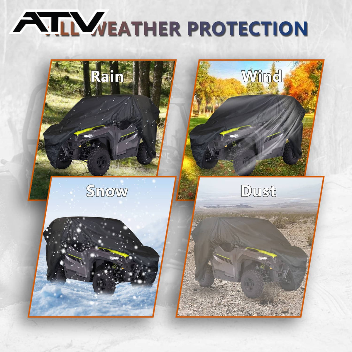 Solidspare SxS Utility Vehicle Cover Waterproof Fit For Polaris RZR XP 4 Turbo S US