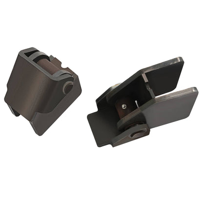 Solidspare (2) Weld-on Dump Truck Trailer Hinge Heavy Duty Steel Fit 2" Rectangular Tube