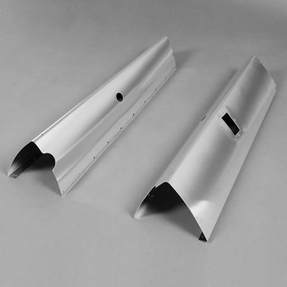 Solidspare Main Gear Leg Fairing LH+RH For Cessna 182Q 182R Aluminum Polishing Silvery
