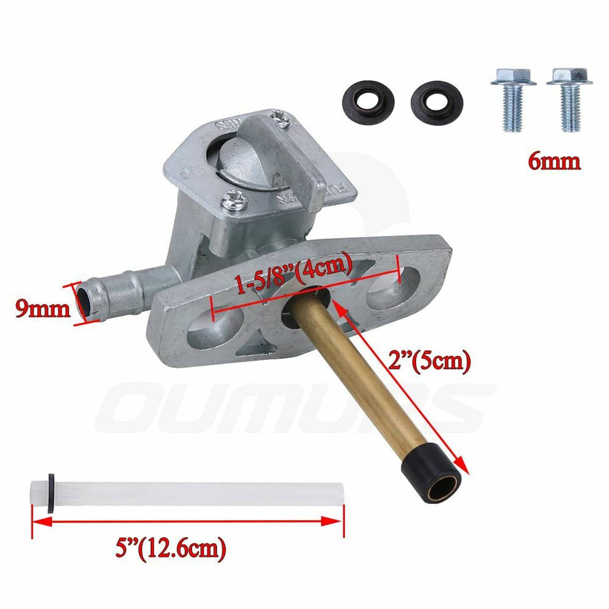 Solidspare 1x Fuel Petcock Valve Switch Fit For Honda Recon 250 TRX250TM TRX250TE 2002-2016