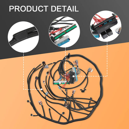 Solidspare Standalone Wiring Harness 4L80E 4.8 5.3 6.0 Multec Wire DBW For 03-07 LS Vortec