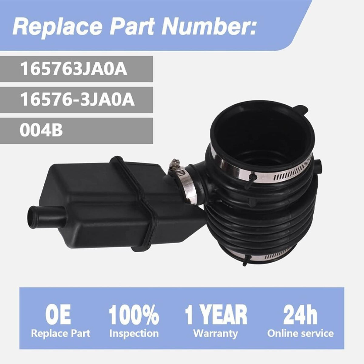 Solidspare Engine Air Intake Duct Hose For 2013-2016 Nissan Pathfinder 3.5L 16576-3JA0A