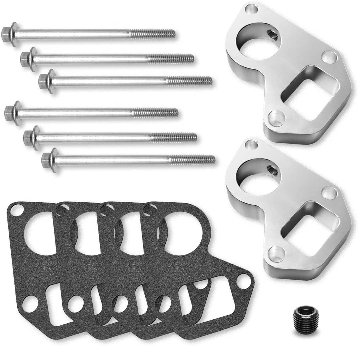 Solidspare 1.5'' Thick Water Pump Spacer Adapter Swap Kit Fit for Chevy Camaro LS LS1 Truck