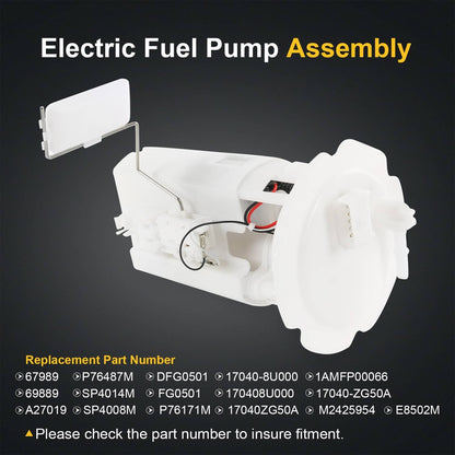 Solidspare Fuel Pump Module Assembly Port For Nissan Sentra 2002-2006 1.8L 2.5L with 1 Tube