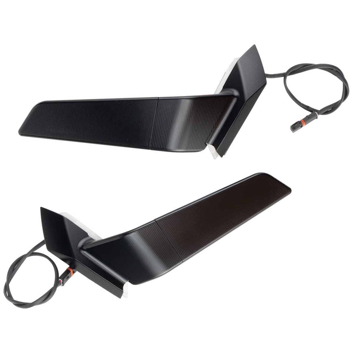 Solidspare Rearview Mirrors with LED Turn Signal Light Fits for BMW S1000RR 2019-2024 Black