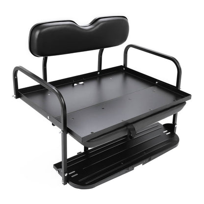Solidspare For Yamaha G2 G9 Gas Electric Folding Fold Black Golf Cart Rear Back Seat Kit