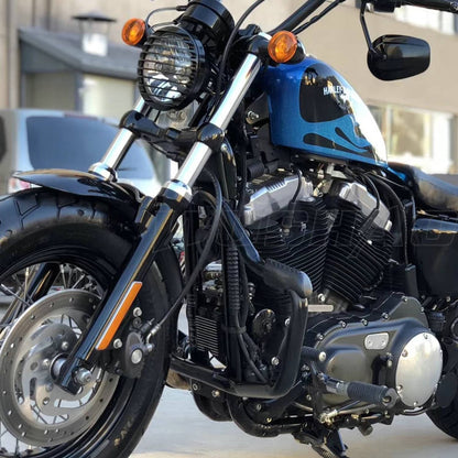 Solidspare Mustache Engine Guard Crash Bar Fit For Harley Sportster Custom 883 1200 04-23