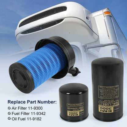 Solidspare Filter Kit For Thermo King SB190 SB210 SB230 SB300 SB330 11-9182 11-9300 11-9342